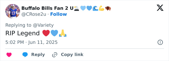 Tweet expressing condolences for the Beach Boys legendary co-founder and musical genius who passed away at 82.