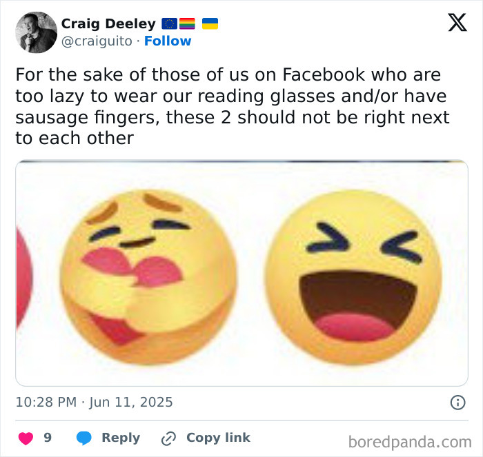 Tweet featuring emojis that c*****d people up in June, highlighting funny moments from the best tweets collection.