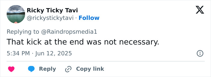 Social media comment on viral store brawl involving a man using a racial slur and a physical altercation.