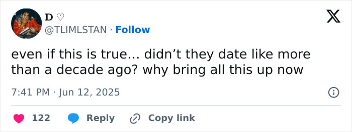 Twitter user commenting on Trace Cyrus accusing ex Brenda Song of faking pregnancies, abortion, and cancer.