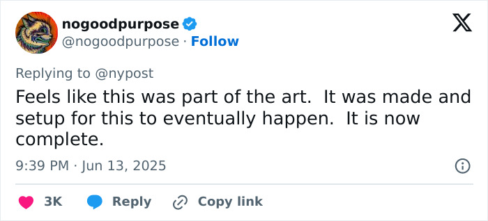 Tourist accidentally breaks crystal-covered Van Gogh chair in Italian gallery while sitting on it.