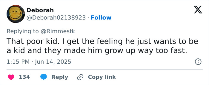 Twitter comment discussing Prince Louis growing up too fast during the Trooping The Colour event. Twitter comment discussing Prince Louis growing up too fast during the Trooping The Colour event.