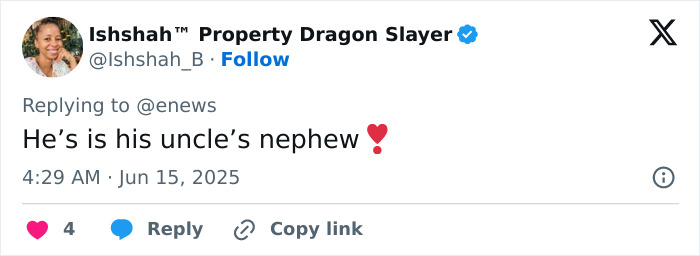 Screenshot of a tweet replying to @enews about a family relation, discussing a lip reader revealing Kate Middleton’s order to Prince Louis. Screenshot of a tweet replying to @enews about a family relation, discussing a lip reader revealing Kate Middleton’s order to Prince Louis.