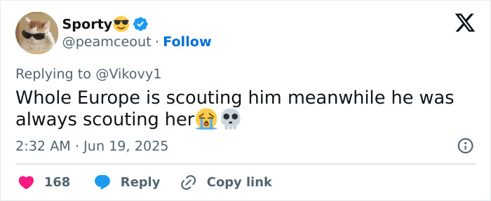Screenshot of a social media comment referencing fans finding an old comment on a woman's thirst trap regarding her relationship with a 17-year-old.