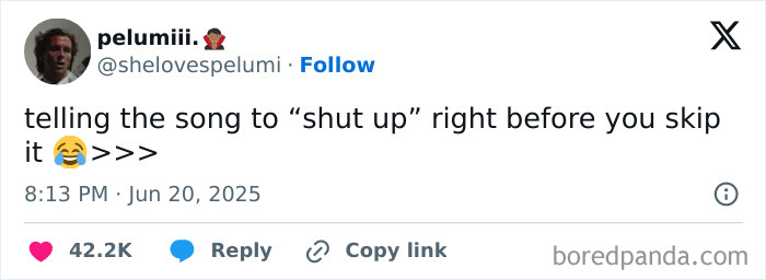 Tweet showing a humorous message with laughing emoji, part of the best tweets that c*****d people up in June collection.