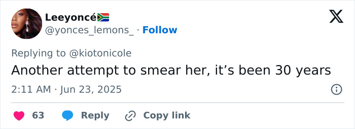 Social media post defending Beyonc&eacute; amid fans canceling her for wearing an offensive shirt on Cowboy Carter Tour.