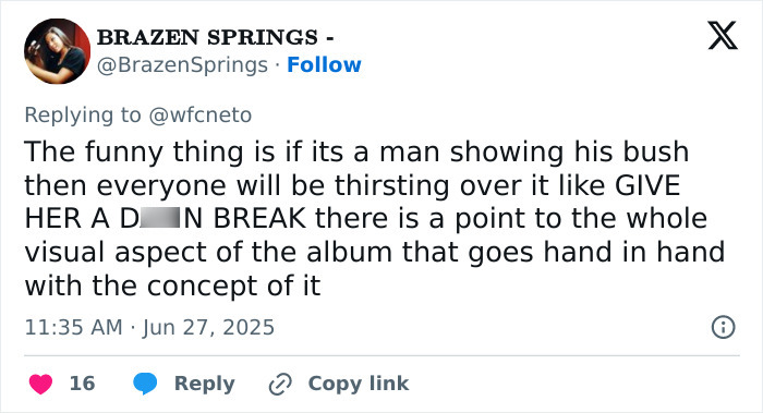 Tweet discussing fans' reactions to the x-rated image found inside the new Lorde vinyl release, sparking controversy. Tweet discussing fans' reactions to the x-rated image found inside the new Lorde vinyl release, sparking controversy.