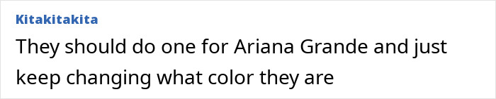 Comment about Oreo's new Selena Gomez flavored cookie suggesting a similar idea for Ariana Grande with changing colors. Comment about Oreo's new Selena Gomez flavored cookie suggesting a similar idea for Ariana Grande with changing colors.