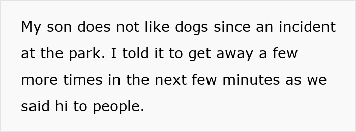 Son upset with dog after park incident, mom demands dog stay locked during kid&rsquo;s birthday for safety.