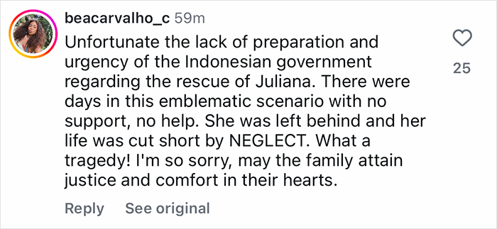Comment expressing sorrow over neglected rescue efforts for tourist trapped 1600ft inside active volcano after being abandoned by guide.