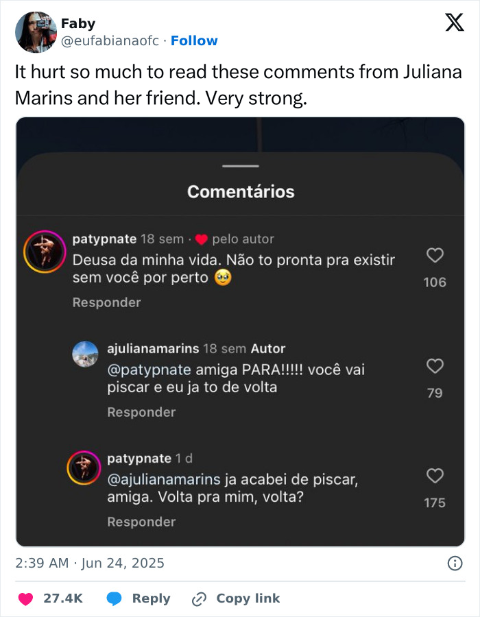 Screenshot of viral social media comments revealing outrage after tourist's final post about being abandoned in active volcano.