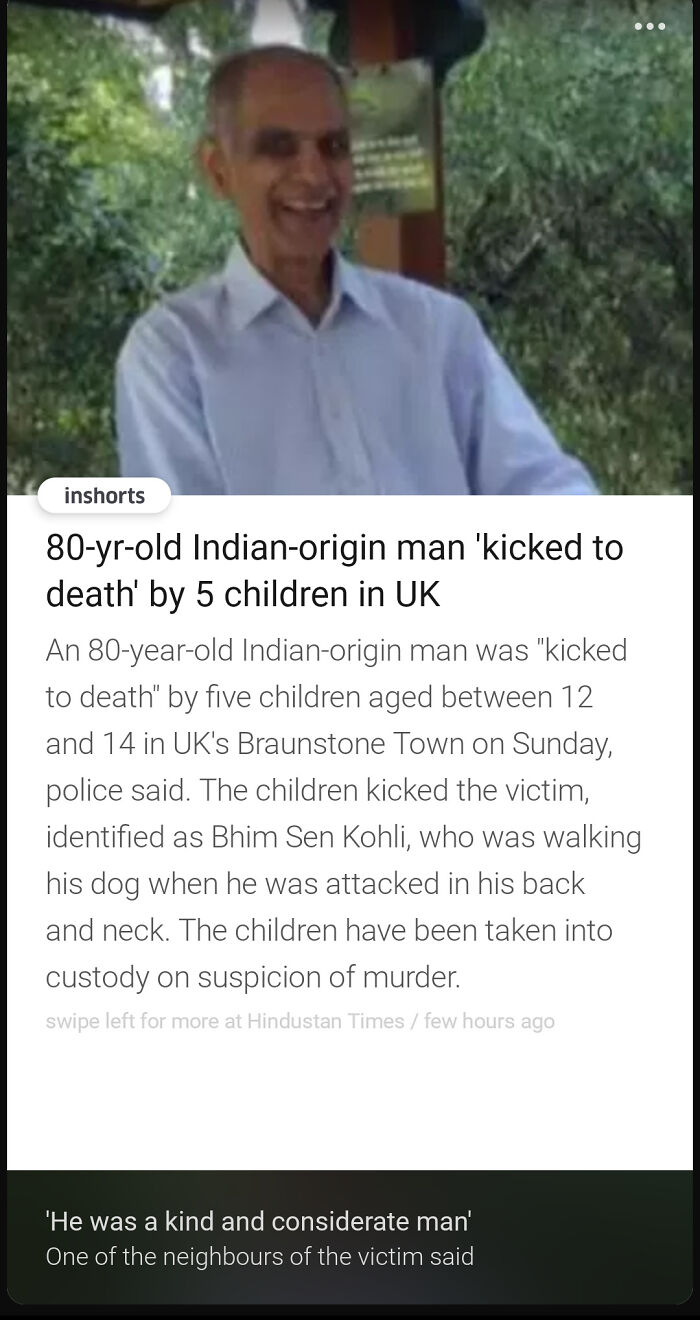 Elderly man attacked by children, illustrating traumatizing the next generation and harsh realities faced by victims.