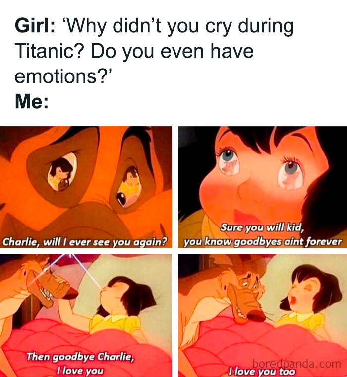 Meme showing emotional cartoon scene with captions, used to explain the joke in confusing meme contexts.