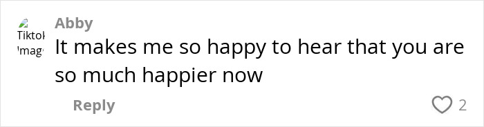 Comment on social media post expressing happiness for a woman sharing her humiliating experience that motivated her to lose 88lbs.