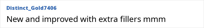 Text post reading New and improved with extra fillers mmm, referencing Oreo's new Selena Gomez flavored cookie reactions. Text post reading New and improved with extra fillers mmm, referencing Oreo's new Selena Gomez flavored cookie reactions.