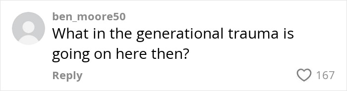 Comment on social media expressing concern about trauma related to toddler pretending to inject mom's weight-loss medication.