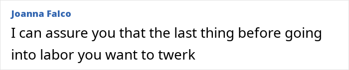 Text post about Meghan Markle&rsquo;s twerking pregnancy video related to conspiracy theories about her giving birth.