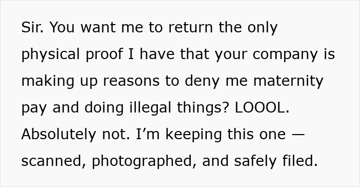 &ldquo;It Gets Juicy&rdquo;: Company Tries To Deny Woman Maternity Leave, Underestimates Her