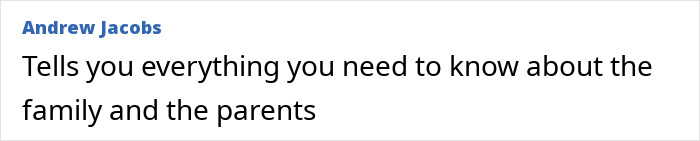 Comment by Andrew Jacobs about family and parents discussing people discovering Greta Thunberg's singer sister and backlash impact.