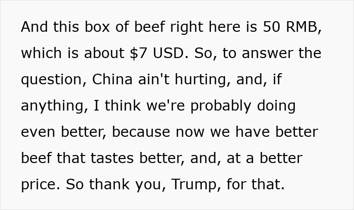 People React To Woman Showing Just How Much Tariffs Are Affecting US Goods In China