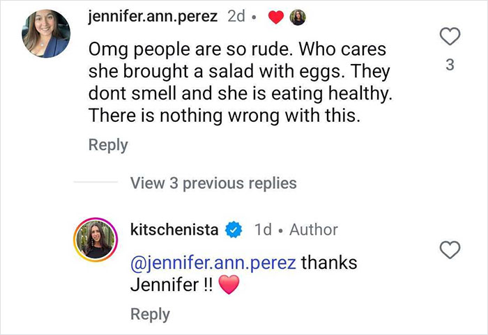 Screenshot of social media comments about a plane passenger making a salad mid-flight and sparking controversy. Screenshot of social media comments about a plane passenger making a salad mid-flight and sparking controversy.