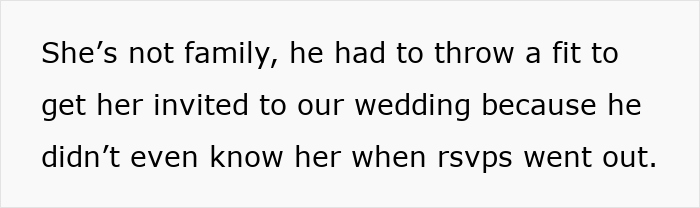 Text post discussing entitled brother demanding sister pay $3,500 for kosher wedding meals for his girlfriend of four months.