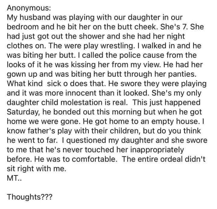 Text post sharing a disturbing relationship incident, highlighting that some relationships are not always great and can be exhausting.