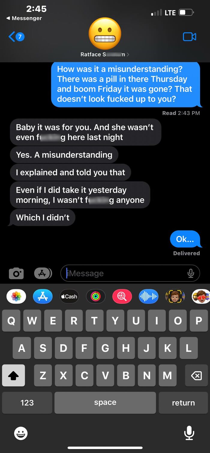 Text message conversation showing a tense relationship exchange, illustrating how some relationships can be exhausting.