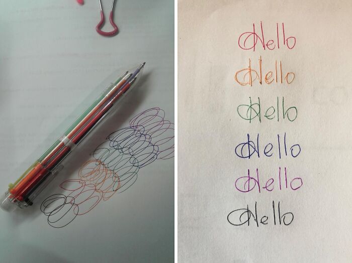 Multicolor gel pens with colorful handwritten words on paper, highlighting Prime Day 2024 best-sellers for July.