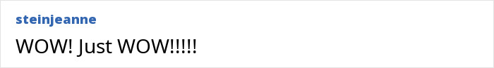 Comment text saying WOW just WOW, expressing amazement and excitement about the incredible transformation of Crawfish the poodle. Comment text saying WOW just WOW, expressing amazement and excitement about the incredible transformation of Crawfish the poodle.
