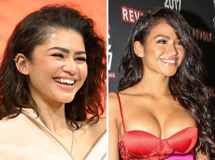 Comparación de celebridades con parecido físico sorprendente, resaltando similitudes entre famosas reconocidas.