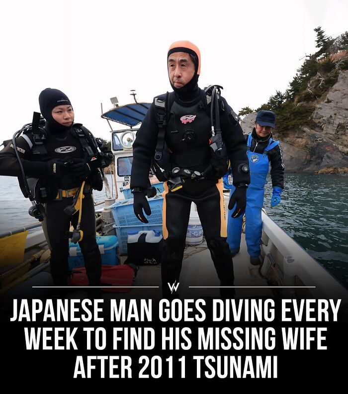 Three divers preparing on a boat near rocky shore, illustrating interesting short stories of determination and hope.
