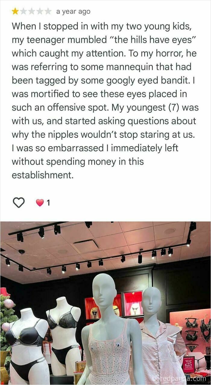 Parent shares story of awkward moment with kids involving mannequins, highlighting outrageous demands made by parents in public spaces.