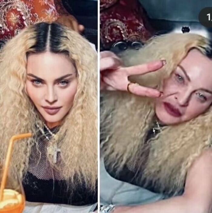 Side-by-side images showing shocking celebrity before-and-after Photoshop edits highlighting drastic visual changes.