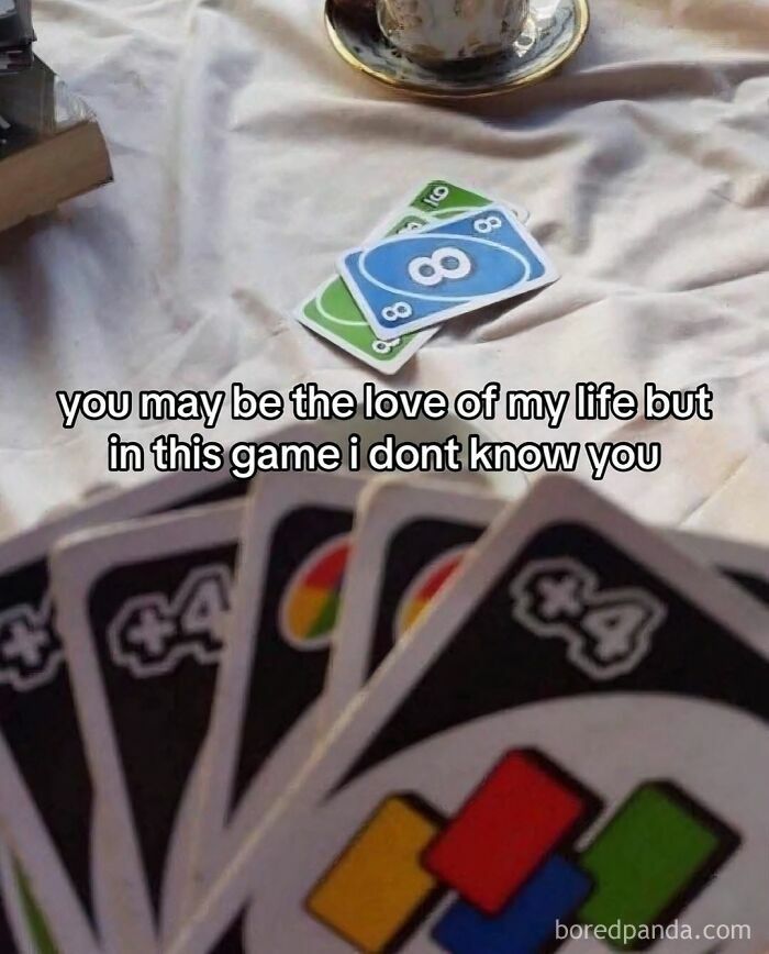 Relatable meme showing a humorous take on love and competition, capturing the chaos of navigating the world as a woman today.