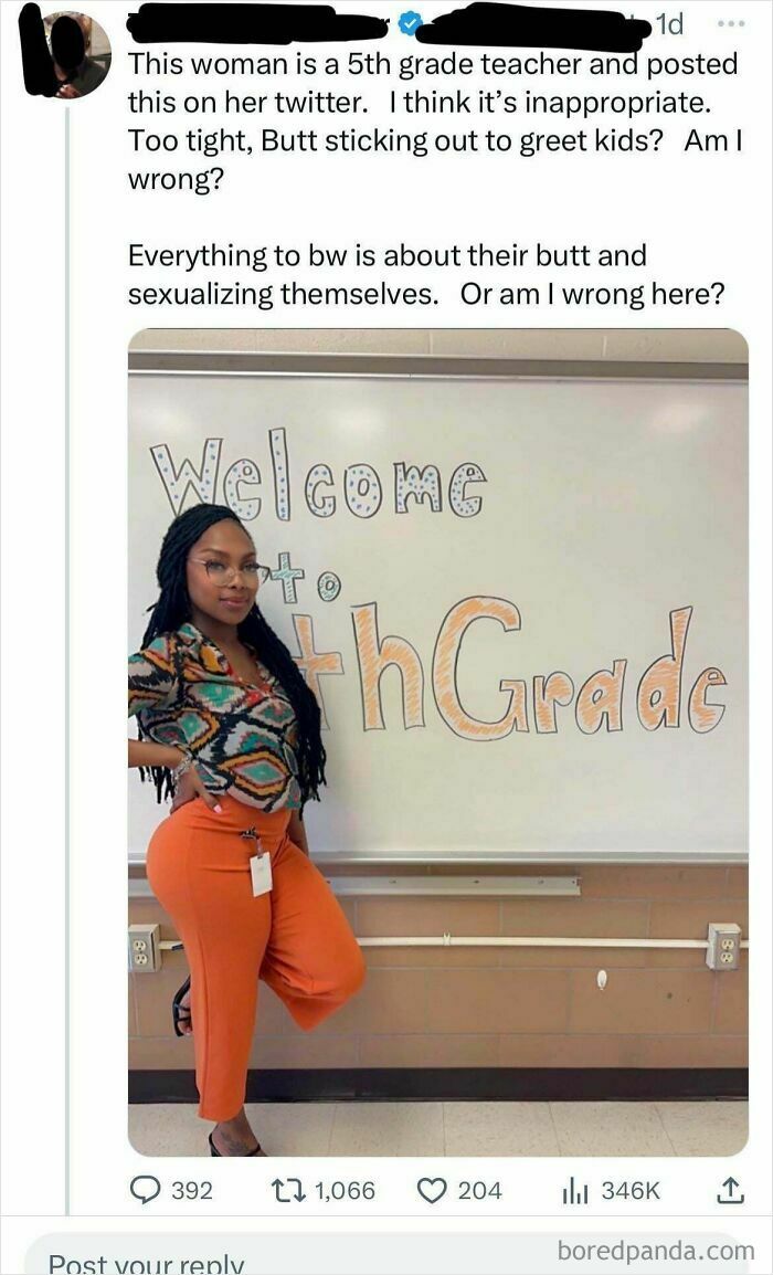 Woman standing confidently in front of a whiteboard in a classroom, highlighting moments misogynists got a reality check.