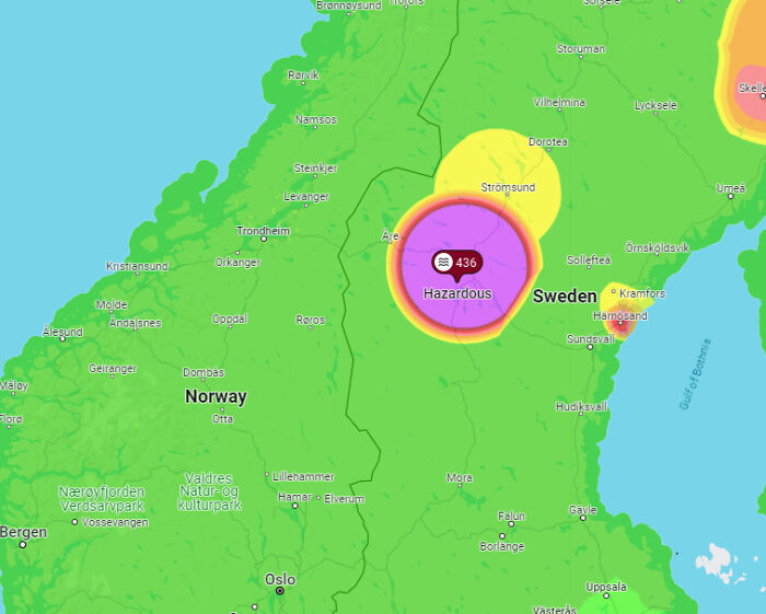 Map showing a hazardous zone with a high concentration of incidents, highlighting unusual shenanigans captured on Google Maps.