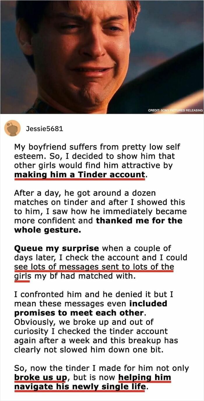 Man crying with text about a toxic relationship showing how exhausting relationships can become over trust issues.