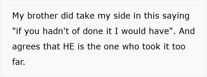 Text conversation showing someone explaining a prank that led to panic and a revenge response from girlfriend&rsquo;s sister.