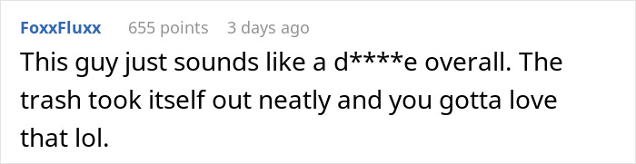 Comment on a forum discussing not letting a buddy crash at a place after he roasted it in front of others. Comment on a forum discussing not letting a buddy crash at a place after he roasted it in front of others.