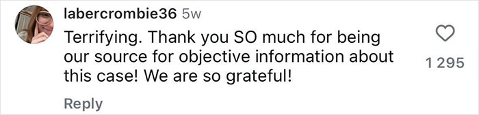 Commenter expressing gratitude for objective information about the court case involving Diddy&rsquo;s alleged threat.