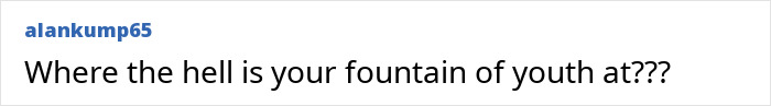 Comment text on social media mentioning fountain of youth, relates to beloved 70s TV actress who sparked frenzy with bold Playboy shoot. Comment text on social media mentioning fountain of youth, relates to beloved 70s TV actress who sparked frenzy with bold Playboy shoot.