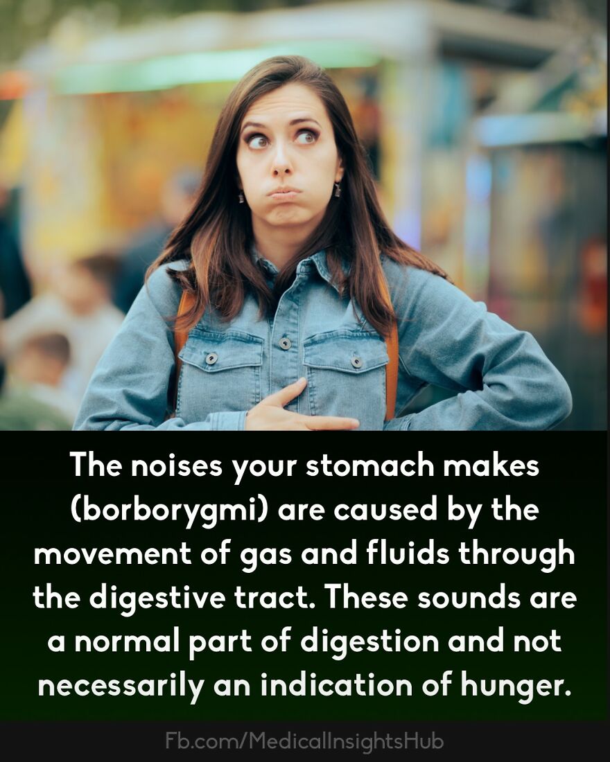 Young woman with puffy cheeks holding her stomach, illustrating curious medical facts about fingers containing no muscles.