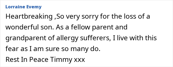 Comment expressing sorrow over the loss of a college student after eating a late night snack at home.