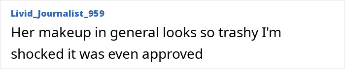 User comment text about Ariana Grande's makeup and visible ribcage in promotional content.