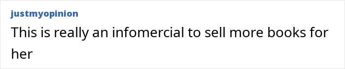 Text post from user justmyopinion discussing a controversial infomercial related to Tom Hanks breaking silence after childhood claims.