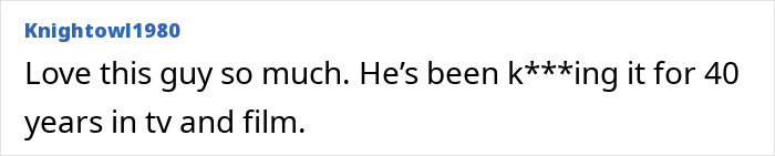 Comment praising a 'super underrated' 90s actor for 40 years of work in TV and film, highlighting their longevity and talent. Comment praising a 'super underrated' 90s actor for 40 years of work in TV and film, highlighting their longevity and talent.