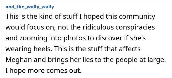 Reddit comment discussing Meghan Markle called out after fans find her brand's products are sourced from Williams Sonoma. Reddit comment discussing Meghan Markle called out after fans find her brand's products are sourced from Williams Sonoma.