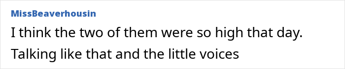 Comment from MissBeaverhousin humorously roasting Meghan Markle&rsquo;s insufferable interview about Harry, on a social media post.