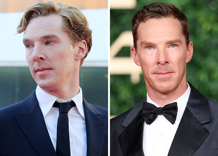 Actor en eventos formales mostrando confianza y autenticidad, reflejando celebridades que aceptan sus peculiaridades únicas.